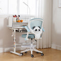Lumendat Contemporary Creative Kids Square Panda Mesh Fabric PP Hardware Desk Chair Backrest Armrest For Home Office Lumendat
