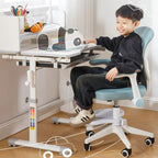 Lumendat Contemporary Creative Kids Square Panda Mesh Fabric PP Hardware Desk Chair Backrest Armrest For Home Office Lumendat