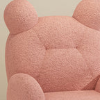 Lumendat Contemporary Creative Kids Bear Lamb Cashmere Accent Chair Backrest Armrest For Living Room Lumendat
