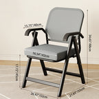 Modern Simplicity Square 3D Breathable Mesh Upholstered Foldable Desk Chair Backrest Armrest For Home Office DFM-F