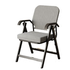 Modern Simplicity Square 3D Breathable Mesh Upholstered Foldable Desk Chair Backrest Armrest For Home Office DFM-F