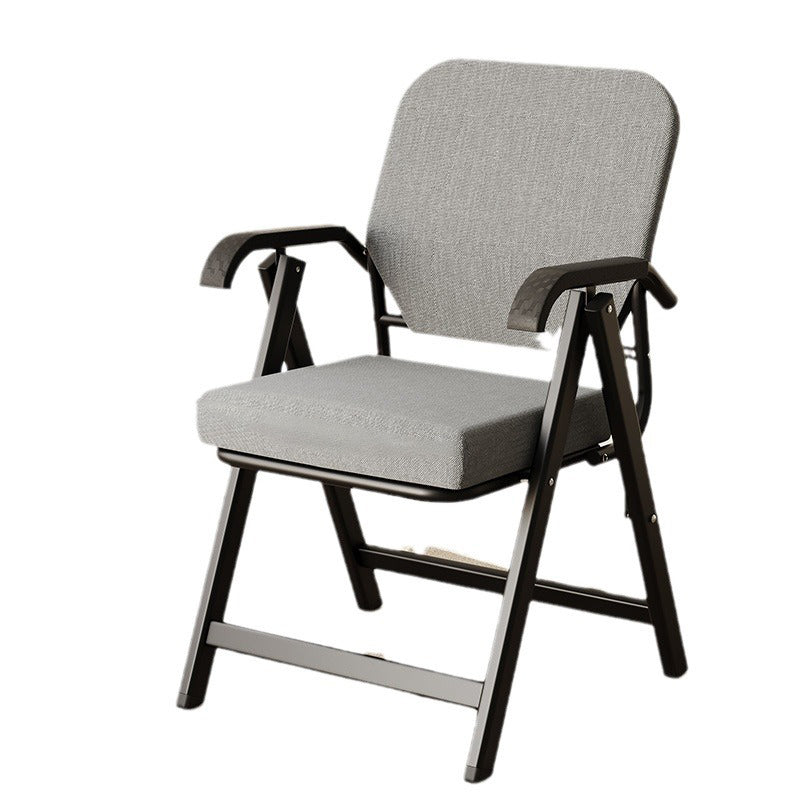 Modern Simplicity Square 3D Breathable Mesh Upholstered Foldable Desk Chair Backrest Armrest For Home Office DFM-F