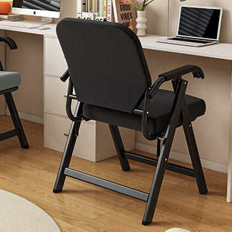 Modern Simplicity Square 3D Breathable Mesh Upholstered Foldable Desk Chair Backrest Armrest For Home Office DFM-F