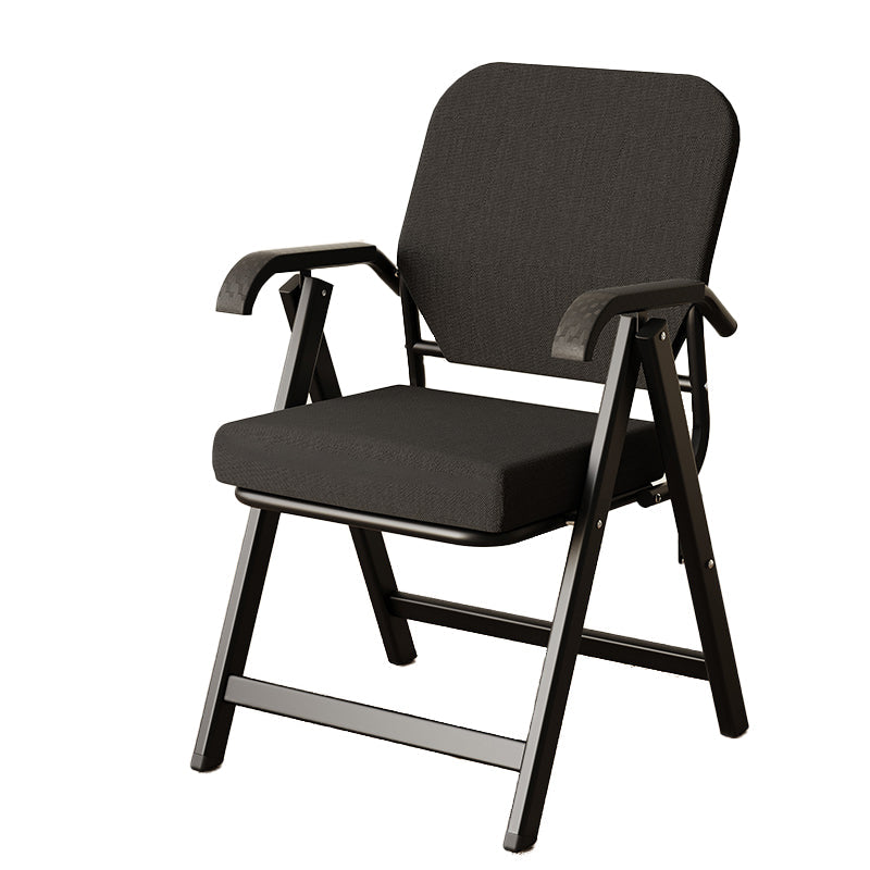 Modern Simplicity Square 3D Breathable Mesh Upholstered Foldable Desk Chair Backrest Armrest For Home Office DFM-F