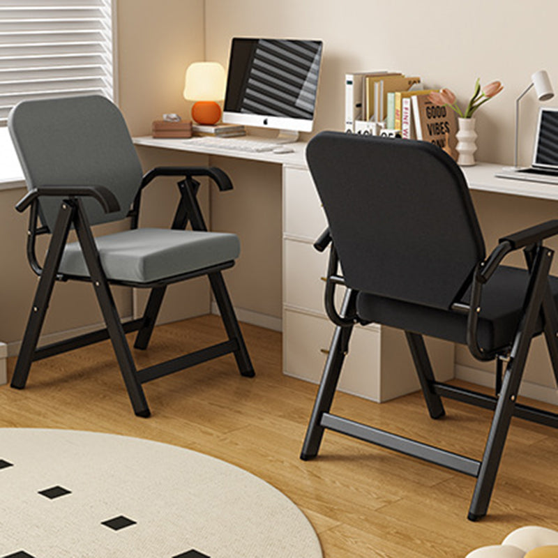 Modern Simplicity Square 3D Breathable Mesh Upholstered Foldable Desk Chair Backrest Armrest For Home Office DFM-F