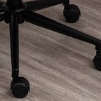 Contemporary Simplicity Curved PU Leather Solid Wood Plywood Height Adjustable Swivel Desk Chair Casters For Home Office DFM-F