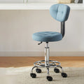 Contemporary Simplicity Round Faux Leather Metal Swivel Height Adjustable Bar Stool Backrest Footrest For Dining Room DFM-F