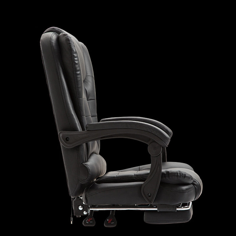 Modern Minimalist Rectangular Square Rotatable Liftable PU Leather Steel Nylon Wood Massage Desk Chair Backrest Armrest For Home Office