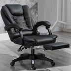 Modern Minimalist Rectangular Square Rotatable Liftable PU Leather Steel Nylon Wood Massage Desk Chair Backrest Armrest For Home Office DFM-F