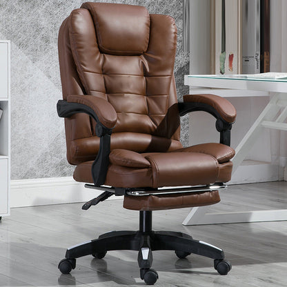 Modern Minimalist Rectangular Square Rotatable Liftable PU Leather Steel Nylon Wood Massage Desk Chair Backrest Armrest For Home Office