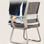 Modern Minimalist Square Rectangular Steel Mesh Desk Chair Backrest Armrest For Home Office DFM-F