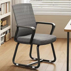 Modern Minimalist Square Rectangular Steel Mesh Desk Chair Backrest Armrest For Home Office DFM-F