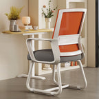Modern Minimalist Square Rectangular Steel Mesh Desk Chair Backrest Armrest For Home Office DFM-F