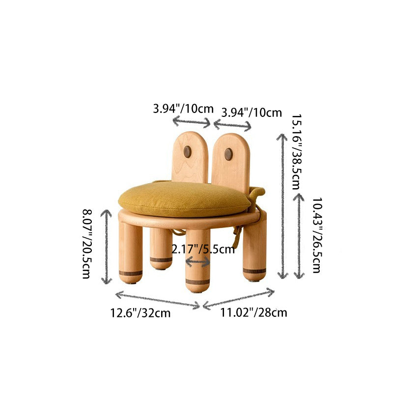 Lumendat Contemporary Creative Kids Crab Round Chair Backrest For Living Room Lumendat