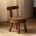 Lumendat Modern Minimalist Swivel Kids Round Wood Chair Backrest For Living Room Lumendat