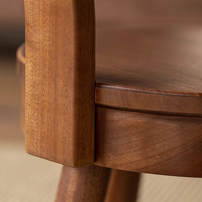 Lumendat Modern Minimalist Swivel Kids Round Wood Chair Backrest For Living Room Lumendat