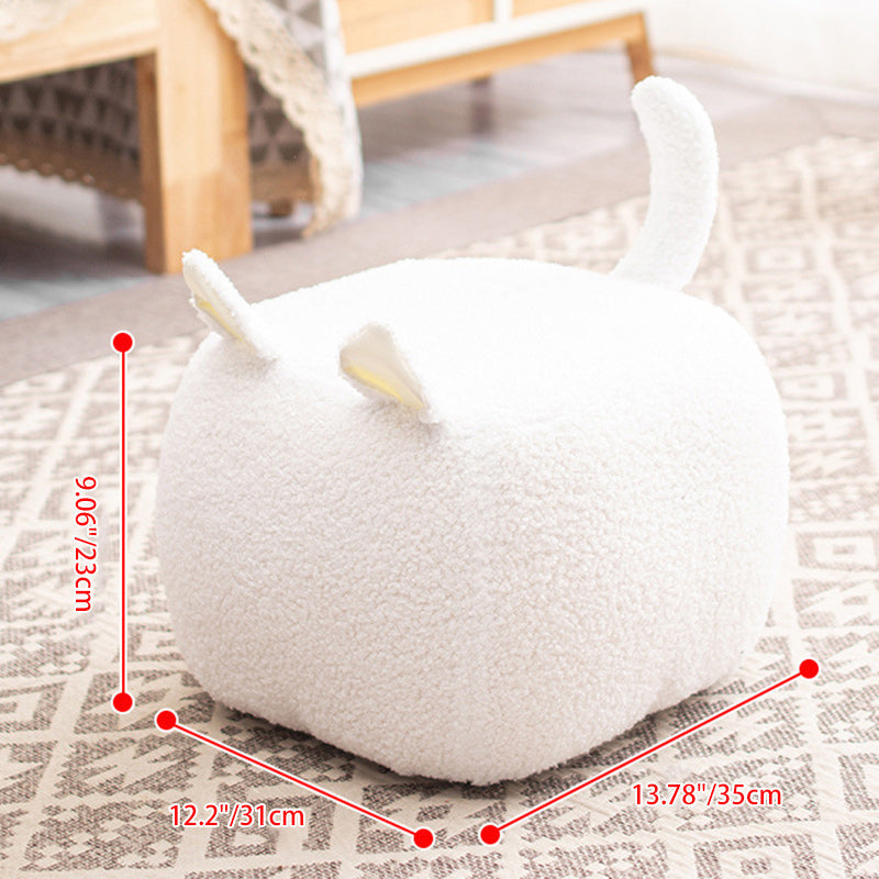 Lumendat Contemporary Creative Cute Cartoon Kids Animal Oval Teddy Velvet Chair For Living Room Lumendat
