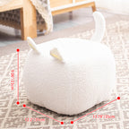 Lumendat Contemporary Creative Cute Cartoon Kids Animal Oval Teddy Velvet Chair For Living Room Lumendat