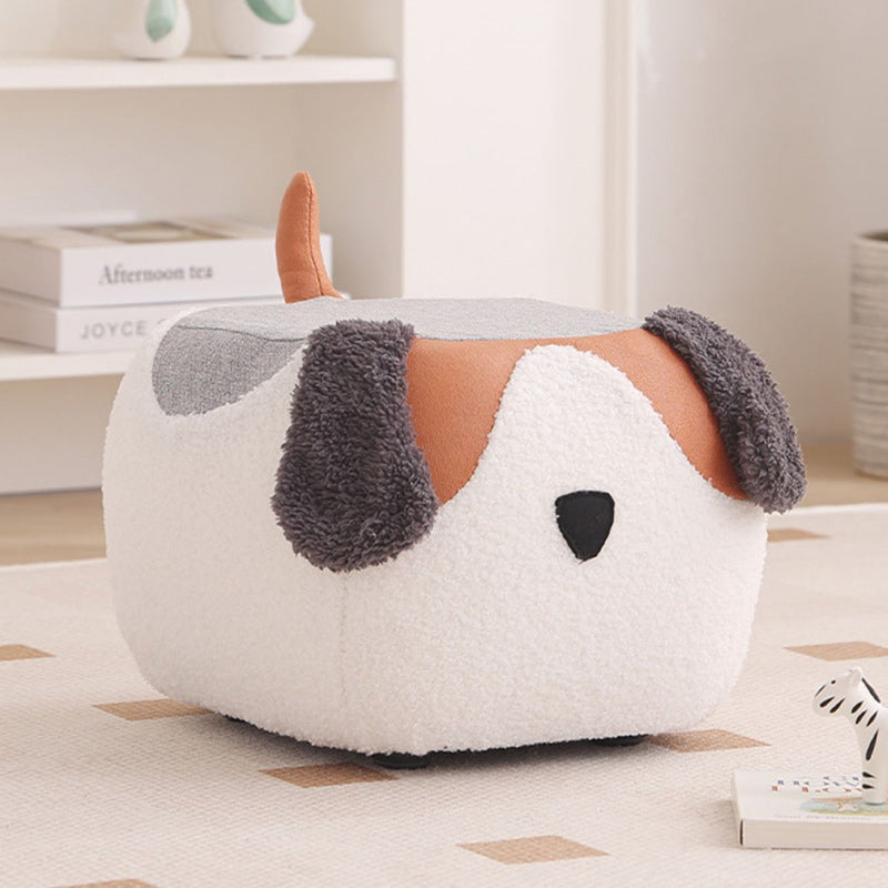 Lumendat Contemporary Creative Cute Cartoon Kids Animal Oval Teddy Velvet Chair For Living Room Lumendat