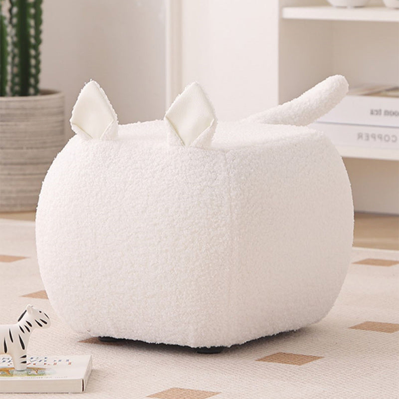 Lumendat Contemporary Creative Cute Cartoon Kids Animal Oval Teddy Velvet Chair For Living Room Lumendat
