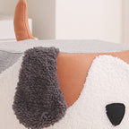 Lumendat Contemporary Creative Cute Cartoon Kids Animal Oval Teddy Velvet Chair For Living Room Lumendat
