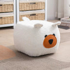 Lumendat Contemporary Creative Cute Cartoon Kids Animal Oval Teddy Velvet Chair For Living Room Lumendat