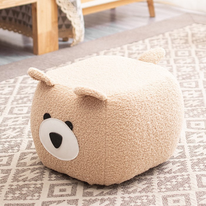 Lumendat Contemporary Creative Cute Cartoon Kids Animal Oval Teddy Velvet Chair For Living Room Lumendat
