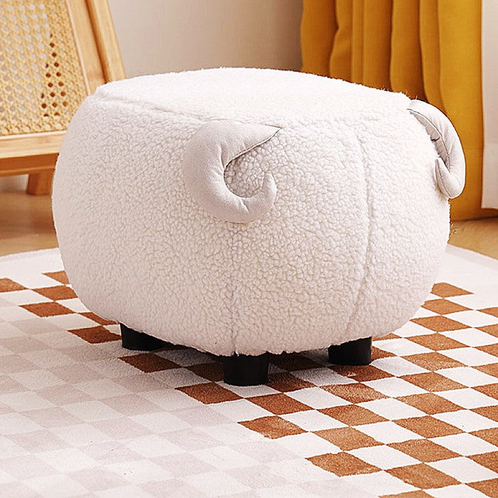 Lumendat Contemporary Creative Cute Cartoon Kids Animal Oval Teddy Velvet Chair For Living Room Lumendat