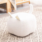 Lumendat Contemporary Creative Cute Cartoon Kids Animal Oval Teddy Velvet Chair For Living Room Lumendat