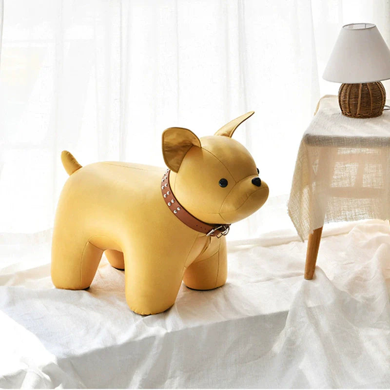 Lumendat Contemporary Creative Kids Bulldog Animal Fabric Chair For Living Room Lumendat