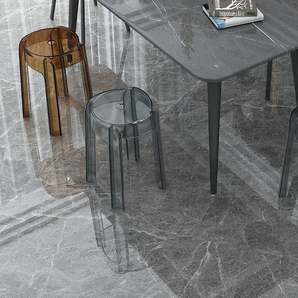 Modern Simplicity Round Acrylic Dining Chair For Dining Room Lumendat