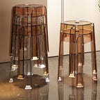 Modern Simplicity Round Acrylic Dining Chair For Dining Room Lumendat