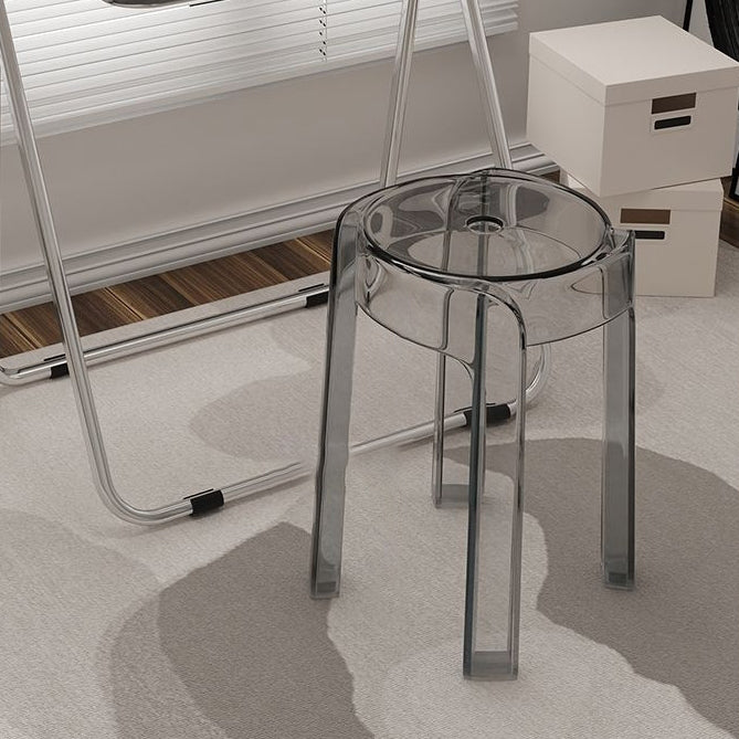 Modern Simplicity Round Acrylic Dining Chair For Dining Room Lumendat