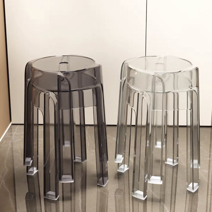 Modern Simplicity Round Acrylic Dining Chair For Dining Room Lumendat