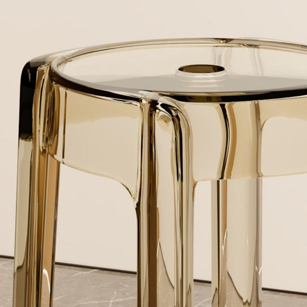 Modern Simplicity Round Acrylic Dining Chair For Dining Room Lumendat
