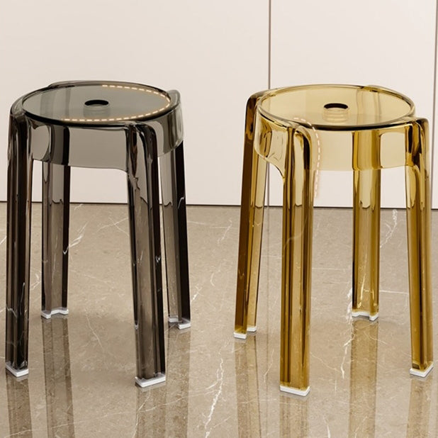 Modern Simplicity Round Acrylic Dining Chair For Dining Room Lumendat