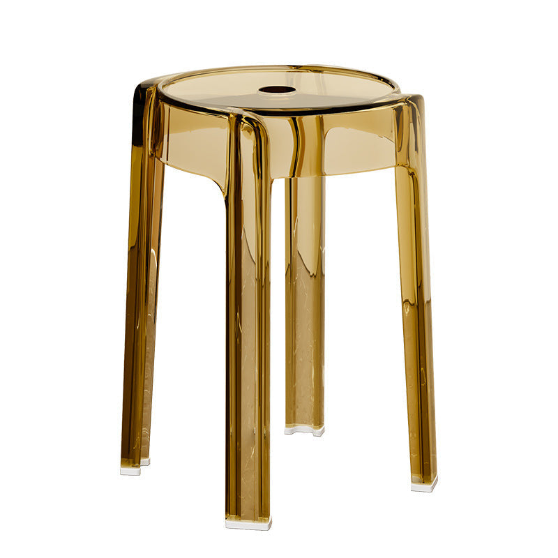 Modern Simplicity Round Acrylic Dining Chair For Dining Room Lumendat