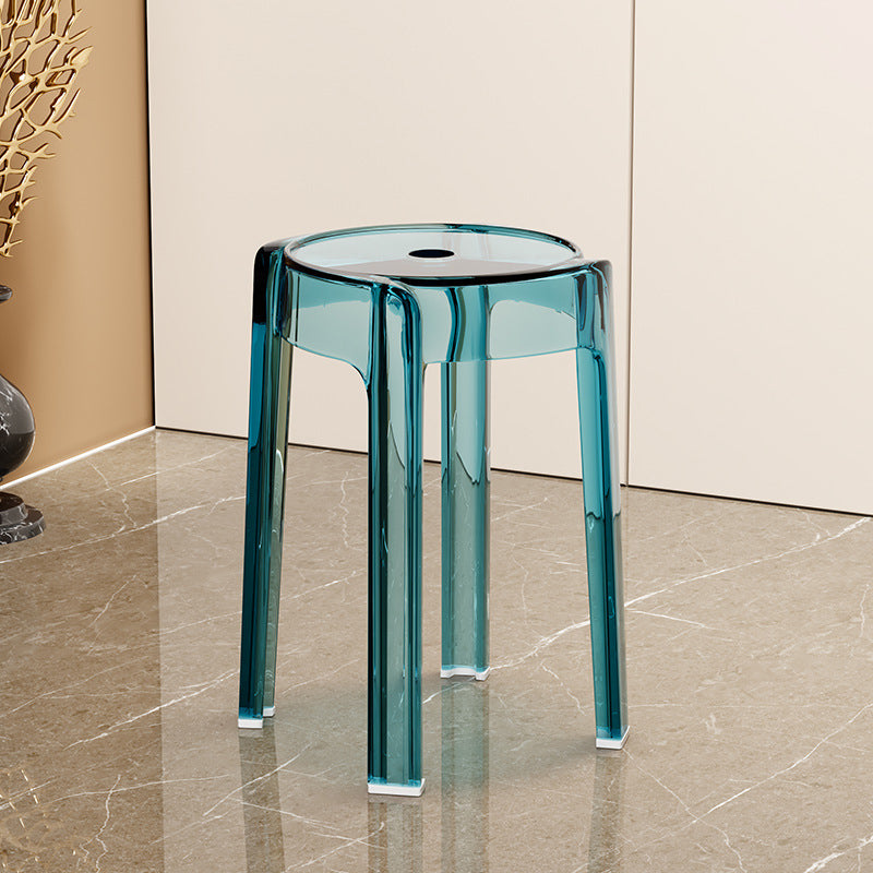 Modern Simplicity Round Acrylic Dining Chair For Dining Room Lumendat