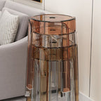 Modern Simplicity Round Acrylic Dining Chair For Dining Room Lumendat