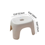 Lumendat Modern Minimalist Elliptical PP Low Stool Armless Backless For Living Room Lumendat
