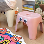 Lumendat Modern Minimalist Elliptical PP Low Stool Armless Backless For Living Room Lumendat