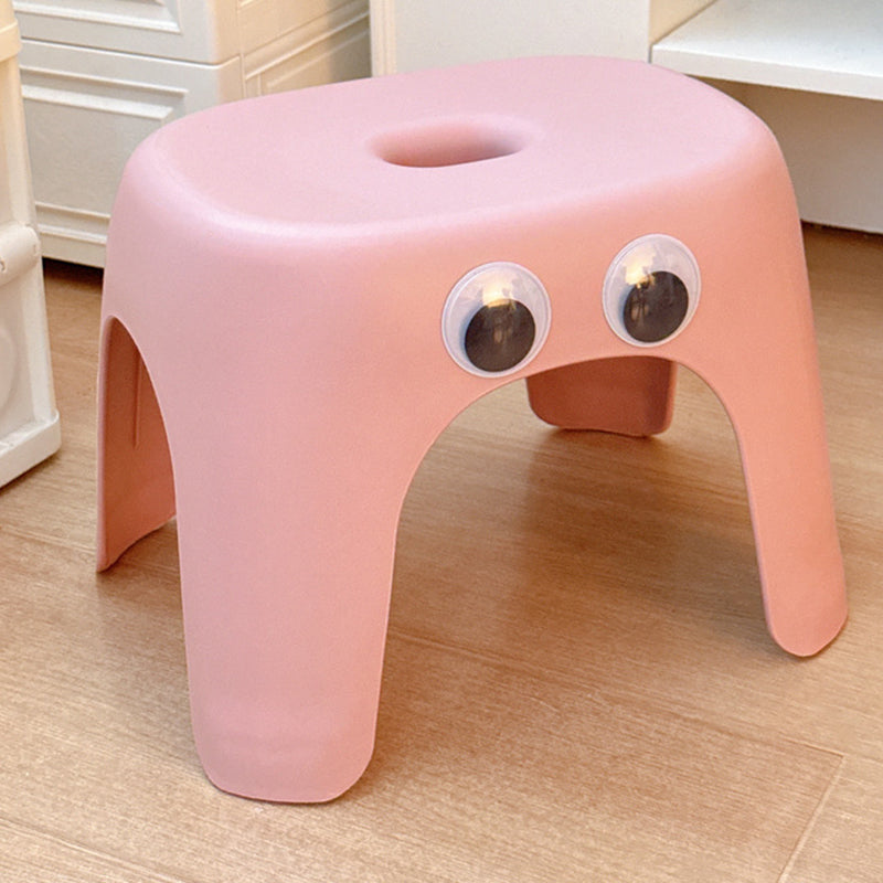 Lumendat Modern Minimalist Elliptical PP Low Stool Armless Backless For Living Room Lumendat