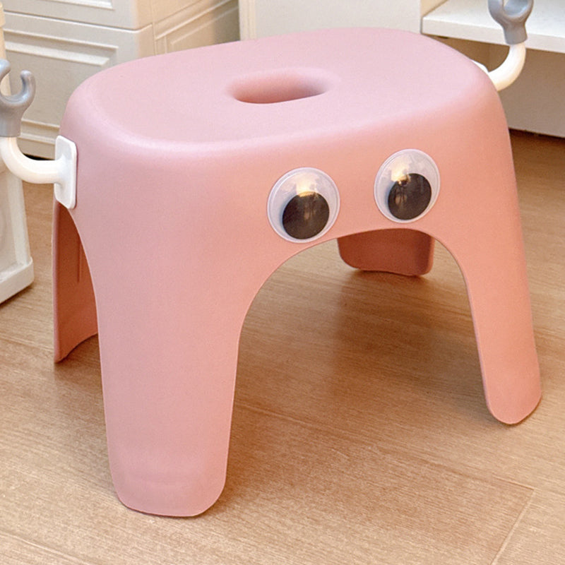 Lumendat Modern Minimalist Elliptical PP Low Stool Armless Backless For Living Room Lumendat