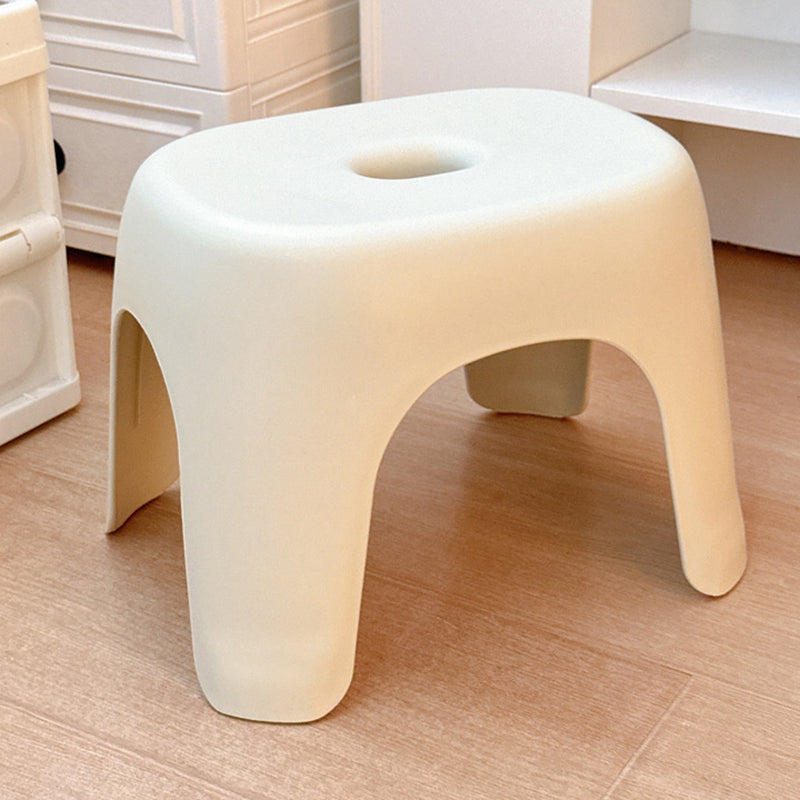 Lumendat Modern Minimalist Elliptical PP Low Stool Armless Backless For Living Room Lumendat