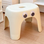 Lumendat Modern Minimalist Elliptical PP Low Stool Armless Backless For Living Room Lumendat