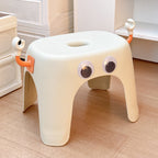 Lumendat Modern Minimalist Elliptical PP Low Stool Armless Backless For Living Room Lumendat