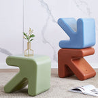 Lumendat Contemporary Creative Arrow Plastic Kids Low Stool Backless Armless For Hallway Lumendat