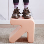 Lumendat Contemporary Creative Arrow Plastic Kids Low Stool Backless Armless For Hallway Lumendat