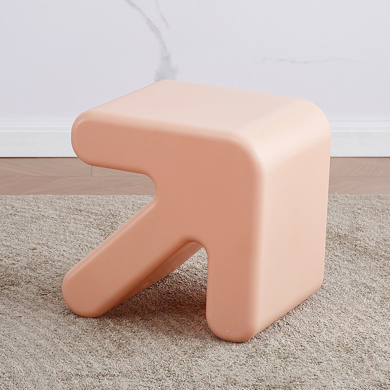 Lumendat Contemporary Creative Arrow Plastic Kids Low Stool Backless Armless For Hallway Lumendat
