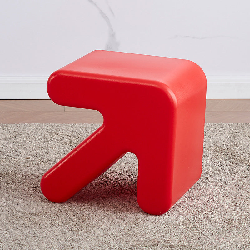 Lumendat Contemporary Creative Arrow Plastic Kids Low Stool Backless Armless For Hallway Lumendat